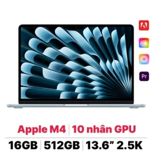 MacBook Air M4 13 inch 2025 10CPU 10GPU 16GB 512GB Sạc 70W | Chính hãng Apple Việt Nam