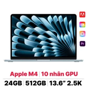 MacBook Air M4 13 inch 2025 10CPU 10GPU 24GB 512GB | Chính hãng Apple Việt Nam