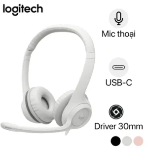 Tai nghe chụp tai Logitech H390 (Cổng USB-C)